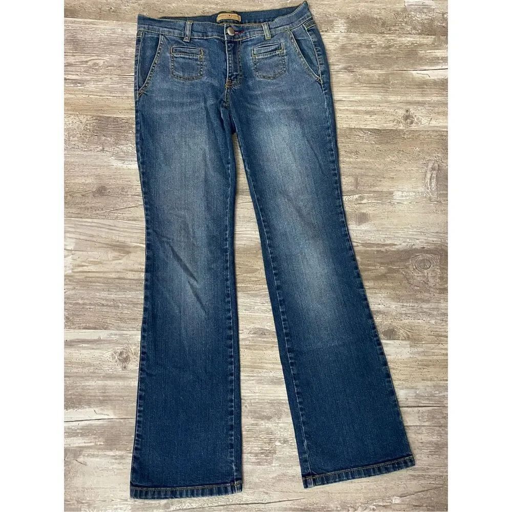 Vintage Tommy Hilfiger Boot Cut Jeans Low Rise Flap Pocket Women’s Juniors Sz 5